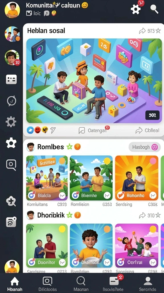 98spin - Tampilan antarmuka yang menarik dan mudah dinavigasi.