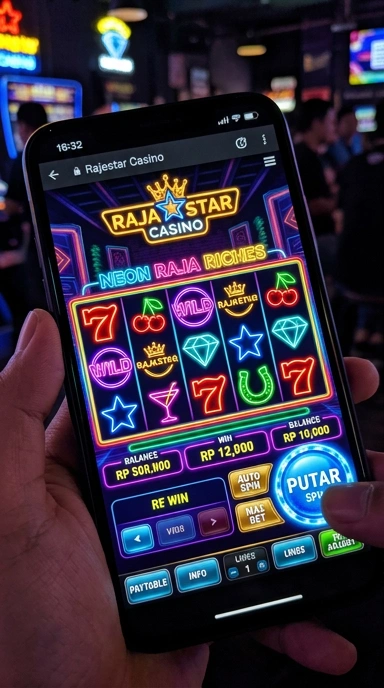 Layar utama rajastar — antarmuka bersih setelah instalasi